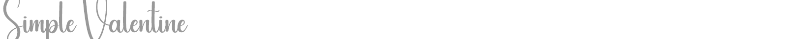Simple Valentine font preview